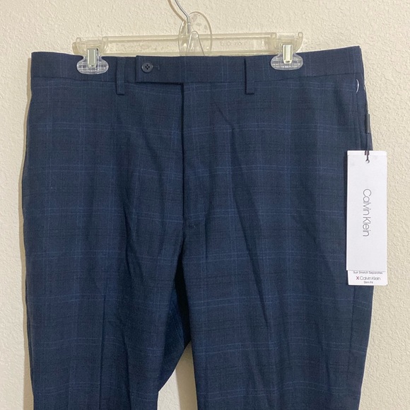 CALVIN KLEIN Men's Checkered Dress Pants - Picture 3 of 10